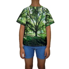 Highland Park 14 Kids  Short Sleeve Swimwear by bestdesignintheworld