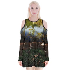 Highland Park 10 Velvet Long Sleeve Shoulder Cutout Dress by bestdesignintheworld