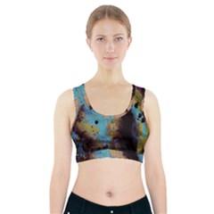 Blue Options 5 Sports Bra With Pocket by bestdesignintheworld