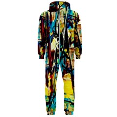 Dance Of Oil Towers 4 Hooded Jumpsuit (men)  by bestdesignintheworld