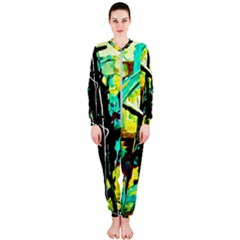 Dance Of Oil Towers 5 Onepiece Jumpsuit (ladies)  by bestdesignintheworld