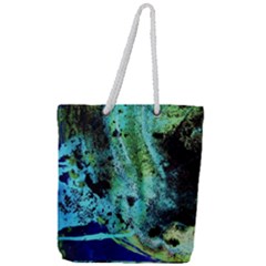 Blue Options 6 Full Print Rope Handle Tote (large) by bestdesignintheworld