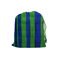 Stripes Drawstring Pouches (large)  by bestdesignintheworld