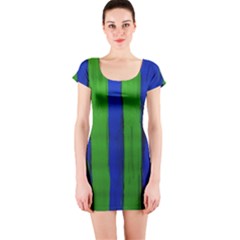 Stripes Short Sleeve Bodycon Dress by bestdesignintheworld