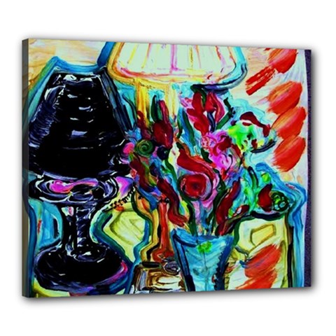 Still Life With Two Lamps Canvas 24  X 20  by bestdesignintheworld