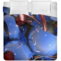 Spheres With Horns 3d Duvet Cover Double Side (king Size)