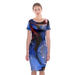 Spheres With Horns 3d Classic Short Sleeve Midi Dress