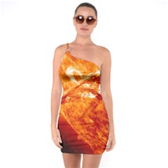 Spectacular Solar Prominence One Soulder Bodycon Dress by Sapixe