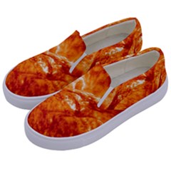 Spectacular Solar Prominence Kids  Canvas Slip Ons by Sapixe