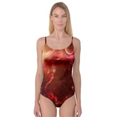 Space Red Camisole Leotard  by Sapixe