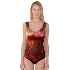 Space Red Princess Tank Leotard  by Sapixe