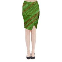 Stripes Course Texture Background Midi Wrap Pencil Skirt