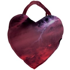 Storm Clouds And Rain Molten Iron May Be Common Occurrences Of Failed Stars Known As Brown Dwarfs Giant Heart Shaped Tote by Sapixe