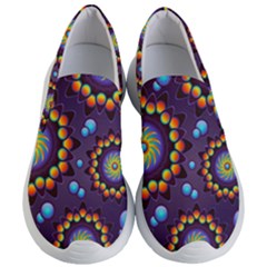 Texture Background Flower Pattern Women s Lightweight Slip Ons