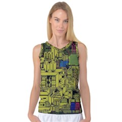 Technology Circuit Board Women s Basketball Tank Top