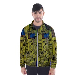 Technology Circuit Board Wind Breaker (men) by Sapixe