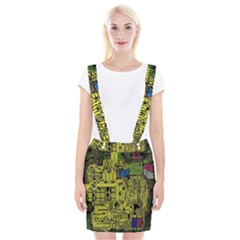 Technology Circuit Board Braces Suspender Skirt