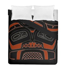 Traditional Northwest Coast Native Art Duvet Cover Double Side (full/ Double Size)