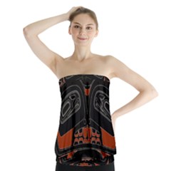 Traditional Northwest Coast Native Art Strapless Top by Sapixe