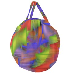 Texture Pattern Programming Processing Giant Round Zipper Tote