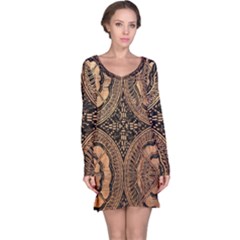The Art Of Batik Printing Long Sleeve Nightdress