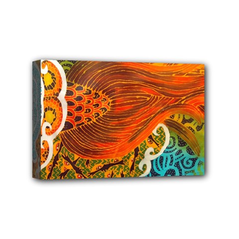 The Beautiful Of Art Indonesian Batik Pattern Mini Canvas 6  X 4 
