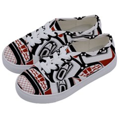 Traditional Northwest Coast Native Art Kids  Classic Low Top Sneakers