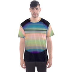 True Color Variety Of The Planet Saturn Men s Sports Mesh Tee