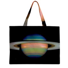 True Color Variety Of The Planet Saturn Zipper Mini Tote Bag