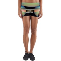 True Color Variety Of The Planet Saturn Yoga Shorts