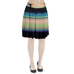 True Color Variety Of The Planet Saturn Pleated Skirt