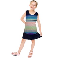 True Color Variety Of The Planet Saturn Kids  Tunic Dress
