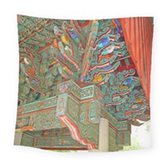 Traditional Korean Painted Paterns Square Tapestry (large)