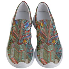 Traditional Korean Painted Paterns Women s Lightweight Slip Ons