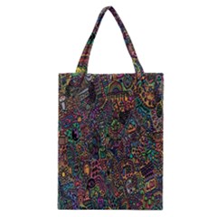 Trees Internet Multicolor Psychedelic Reddit Detailed Colors Classic Tote Bag by Sapixe