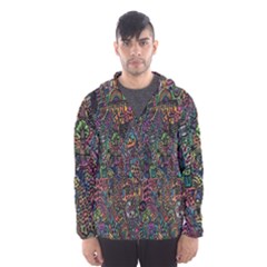 Trees Internet Multicolor Psychedelic Reddit Detailed Colors Hooded Wind Breaker (men)