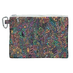 Trees Internet Multicolor Psychedelic Reddit Detailed Colors Canvas Cosmetic Bag (xl)