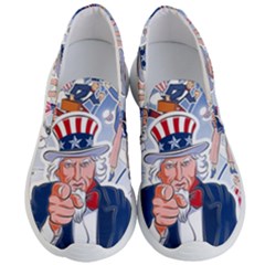 United States Of America Celebration Of Independence Day Uncle Sam Men s Lightweight Slip Ons by Sapixe