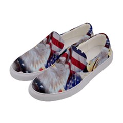 United States Of America Images Independence Day Women s Canvas Slip Ons by Sapixe