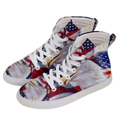 United States Of America Images Independence Day Women s Hi-top Skate Sneakers by Sapixe