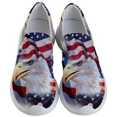 United States Of America Images Independence Day Women s Lightweight Slip Ons by Sapixe