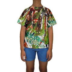 April   Birds Of Paradise Kids  Short Sleeve Swimwear by bestdesignintheworld