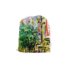 plant in the room  Drawstring Pouches (Medium) 