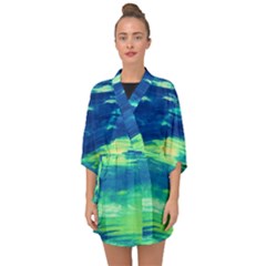 Sky Is The Limit Half Sleeve Chiffon Kimono