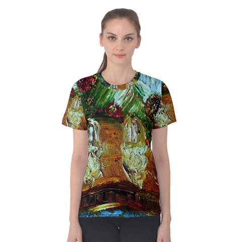 Dscf3179 - Royal Marine And Stone Lions Women s Cotton Tee by bestdesignintheworld