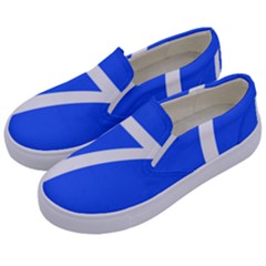 Trans–west African Coastal Highway Shield Kids  Canvas Slip Ons by abbeyz71