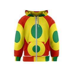 Roundel Of Bolivian Air Force Kids  Zipper Hoodie by abbeyz71