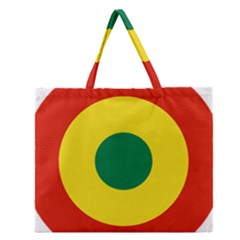 Roundel Of Bolivian Air Force Zipper Large Tote Bag by abbeyz71