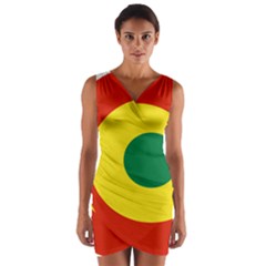 Roundel Of Bolivian Air Force Wrap Front Bodycon Dress by abbeyz71