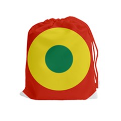 Roundel Of Bolivian Air Force Drawstring Pouches (extra Large) by abbeyz71